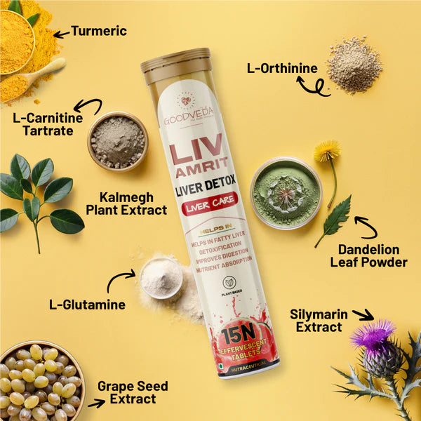 Liv Amrit – Daily Detox Effervescent Tablets (B1G1 Offer at Just ₹799)