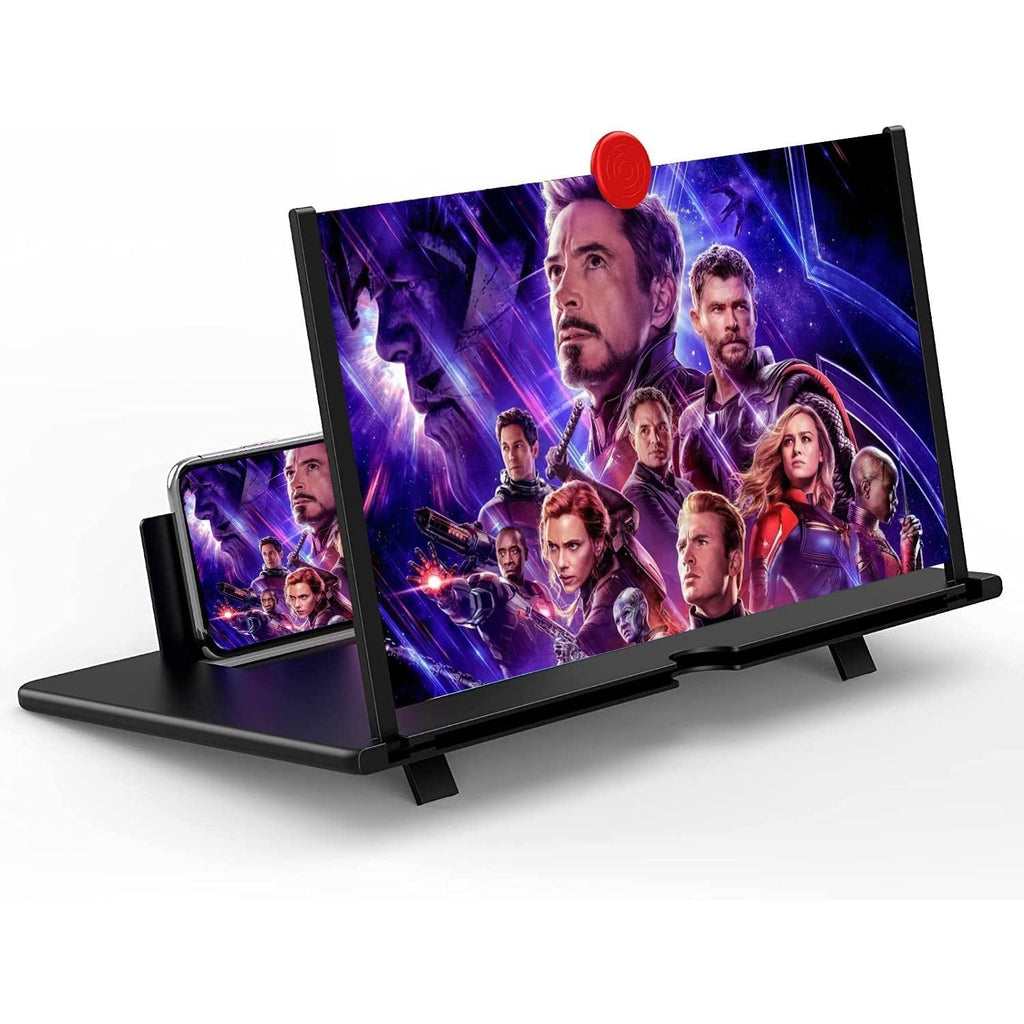 10" inch Screen Magnifier-3D Magnifying Projector Screen Enlarger for Movies, Videos and Gaming – Foldable Phone Stand Holder with Screen Amplifier–Compatible with All Smartphones at just 499/-
