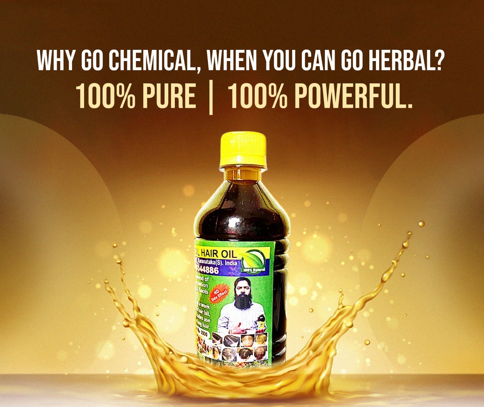 🌱 100% Herbal & Original Adivasi Hair Oil 💚 (250 ml) – Just ₹799/-