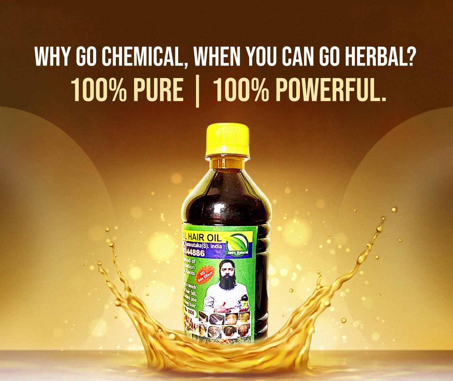 🌱 100% Herbal & Original Adivasi Hair Oil 💚 (250 ml) – Just ₹799/-