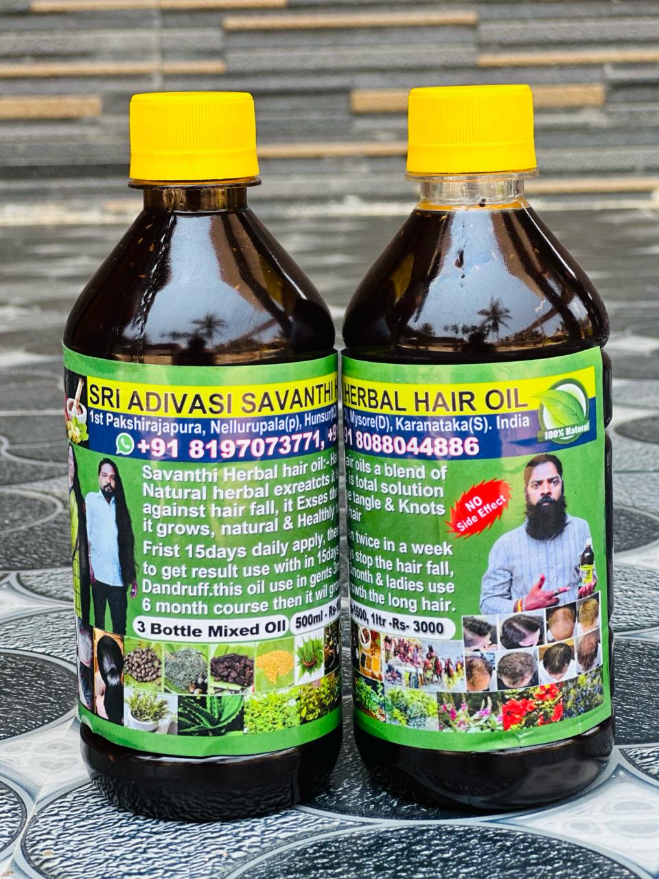 🌱 100% Herbal & Original Adivasi Hair Oil 💚 (250 ml) – Just ₹799/-